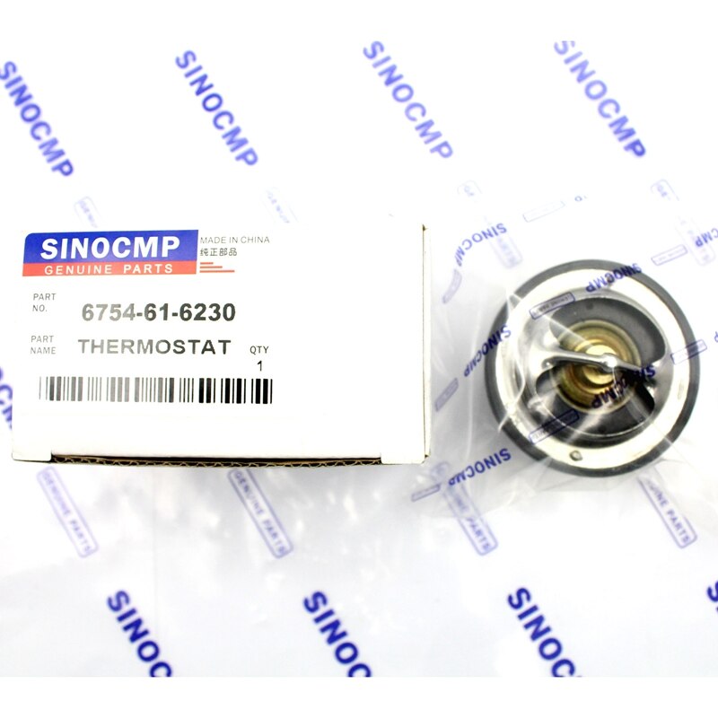 PC200-8 PC220-8 6D107E thermostaat 6754-61-6230 6754-61-6211 Voor Komatsu Graafmachine, 3 maand garantie
