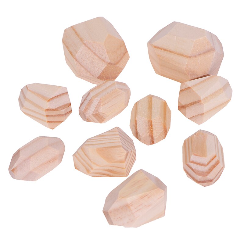 Kinderen Houten Gekleurde Steen Jenga Bouwsteen Educatief Speelgoed Creatieve Nordic Stijl Stapelen Spel Regenboog Houten Speelgoed: 2