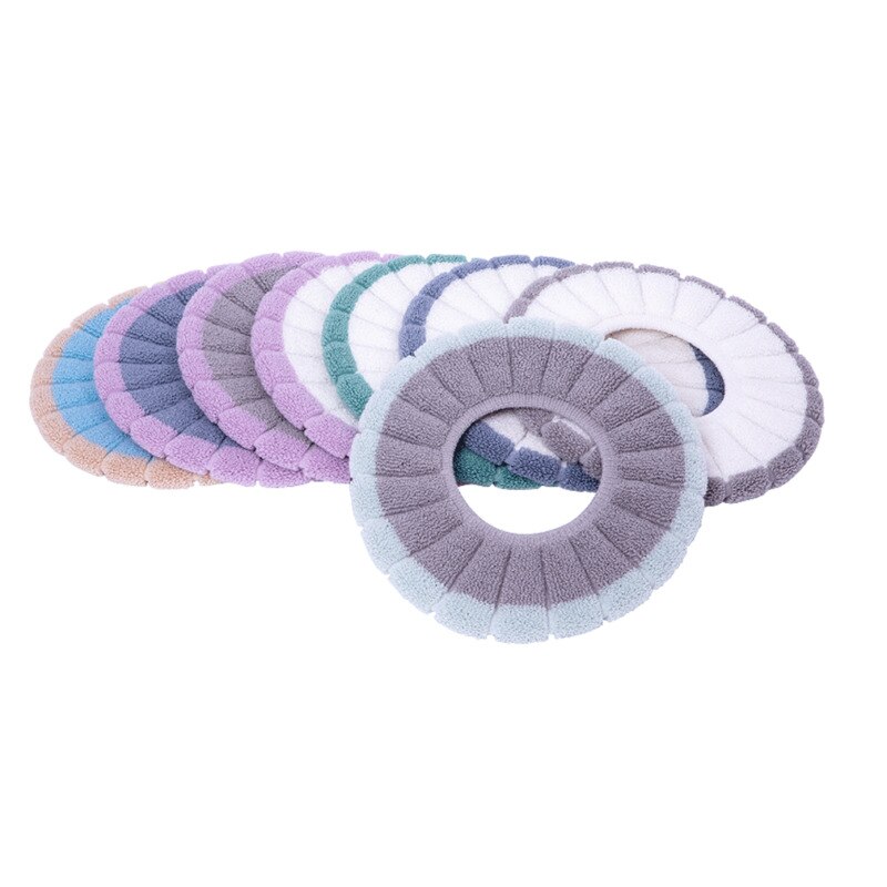 Juego de fundas de asiento de inodoro Universal, cálido, suave y lavable, tapete para decoración del hogar, funda de asiento, accesorios para tapa de inodoro