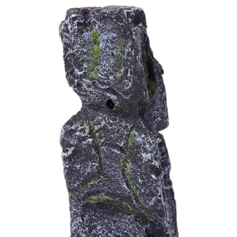 Fish Resin Artificial Aquarium Decoration Easter Island Statue Underwater Landscaping Craft Ornaments For Fish Tank Decor