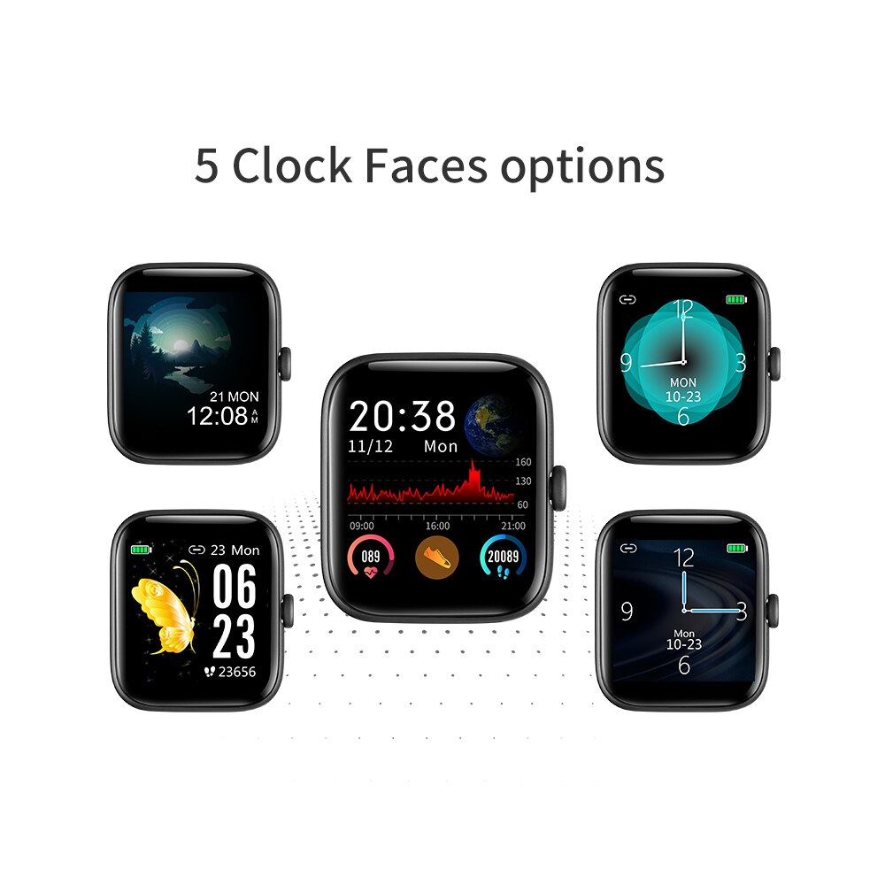 Rundoing NY16 Smartwatch - Full Touchscreen, IP68 Waterproof Aluminum Alloy Case for Android & iOS