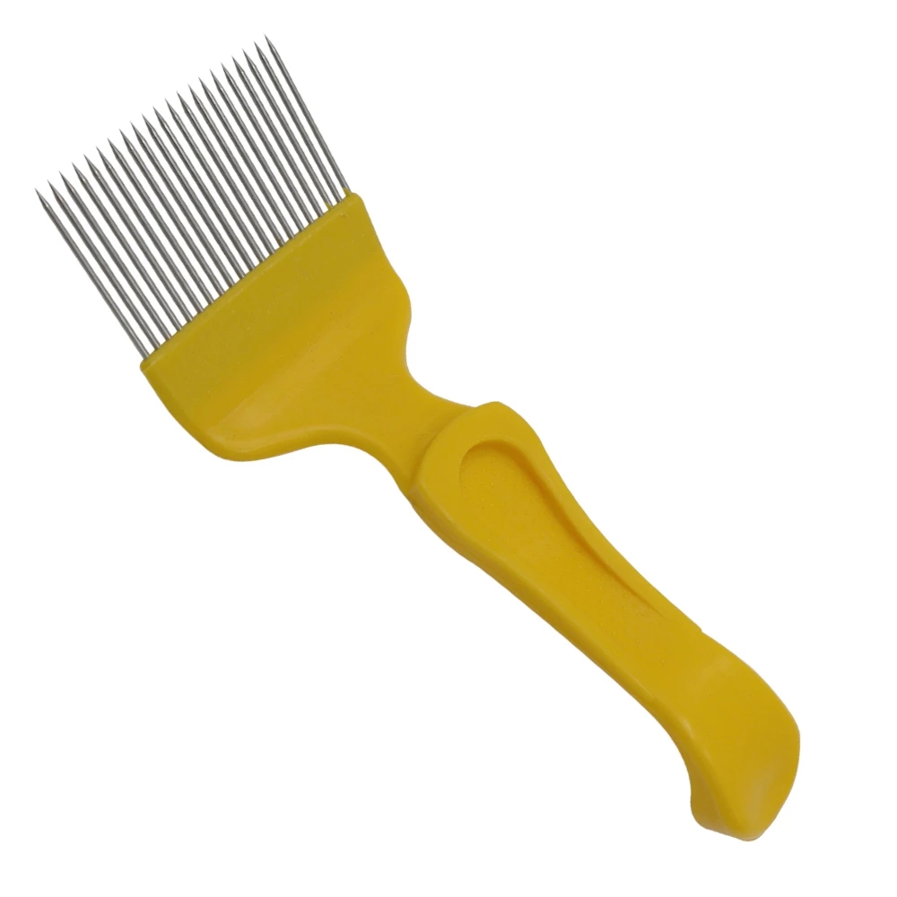 1 Pc Bijenteelt Schop Honing Spatel Anti-slip Handvat 21 Naaldvormige Cut Honing Mes Spoor Tand bijenkorf Gereedschap