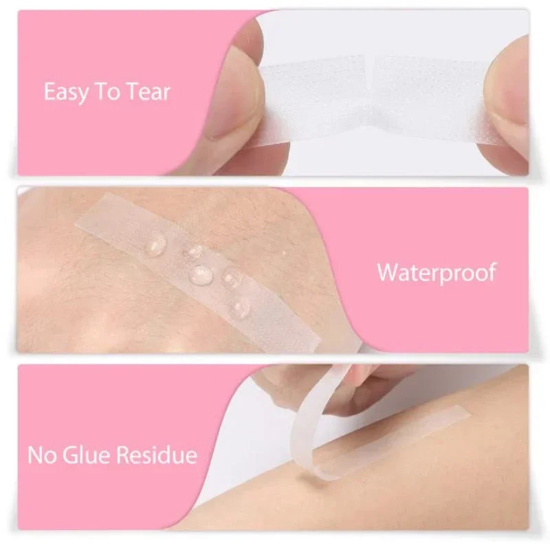 Cinta para pestañas, tela adhesiva transparente, 9m/10 yardas/rollo, cinta adhesiva de tela microporosa transpirable para suministro de extensiones de pestañas