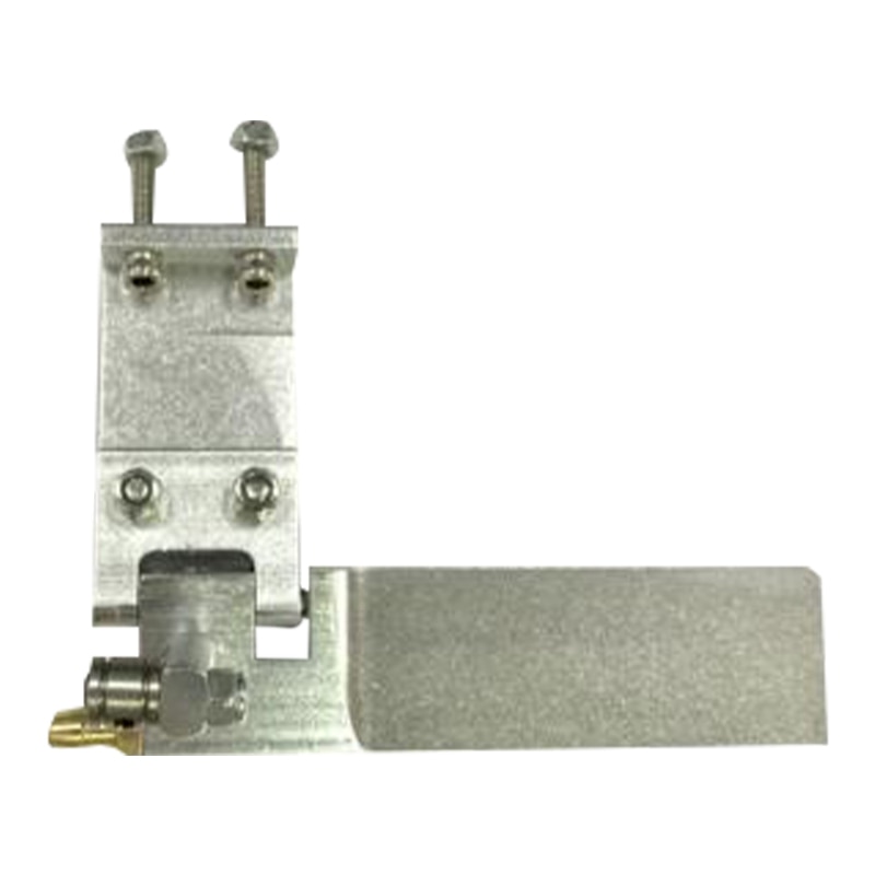 Barco RC de aleación de aluminio, 75mm, succión de Metal, timón para agua para barcos teledirigidos, piezas CNC: Silver