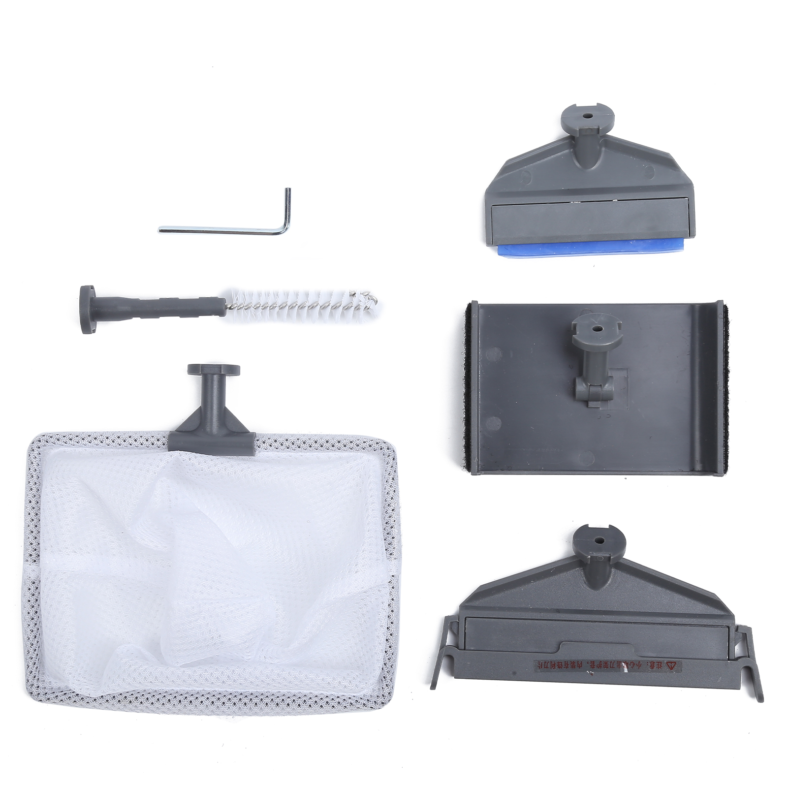 Fish Tank Cleaning Tool 5 in 1 Multifunctional PVC and Silicone Aquarium Cleaning Tool Fish Tank Algae Scraper Fish Tank