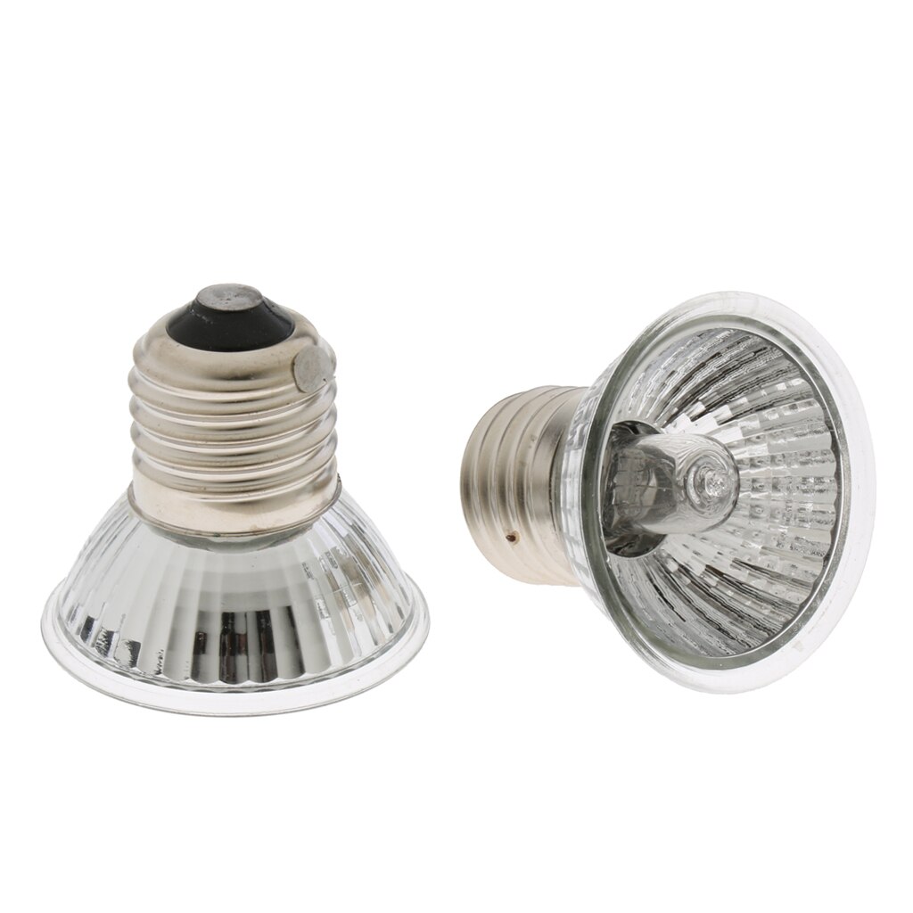 2 uds UVA + UVB bombilla de luz completa para cría de loros y pájaros jóvenes bombilla cálida