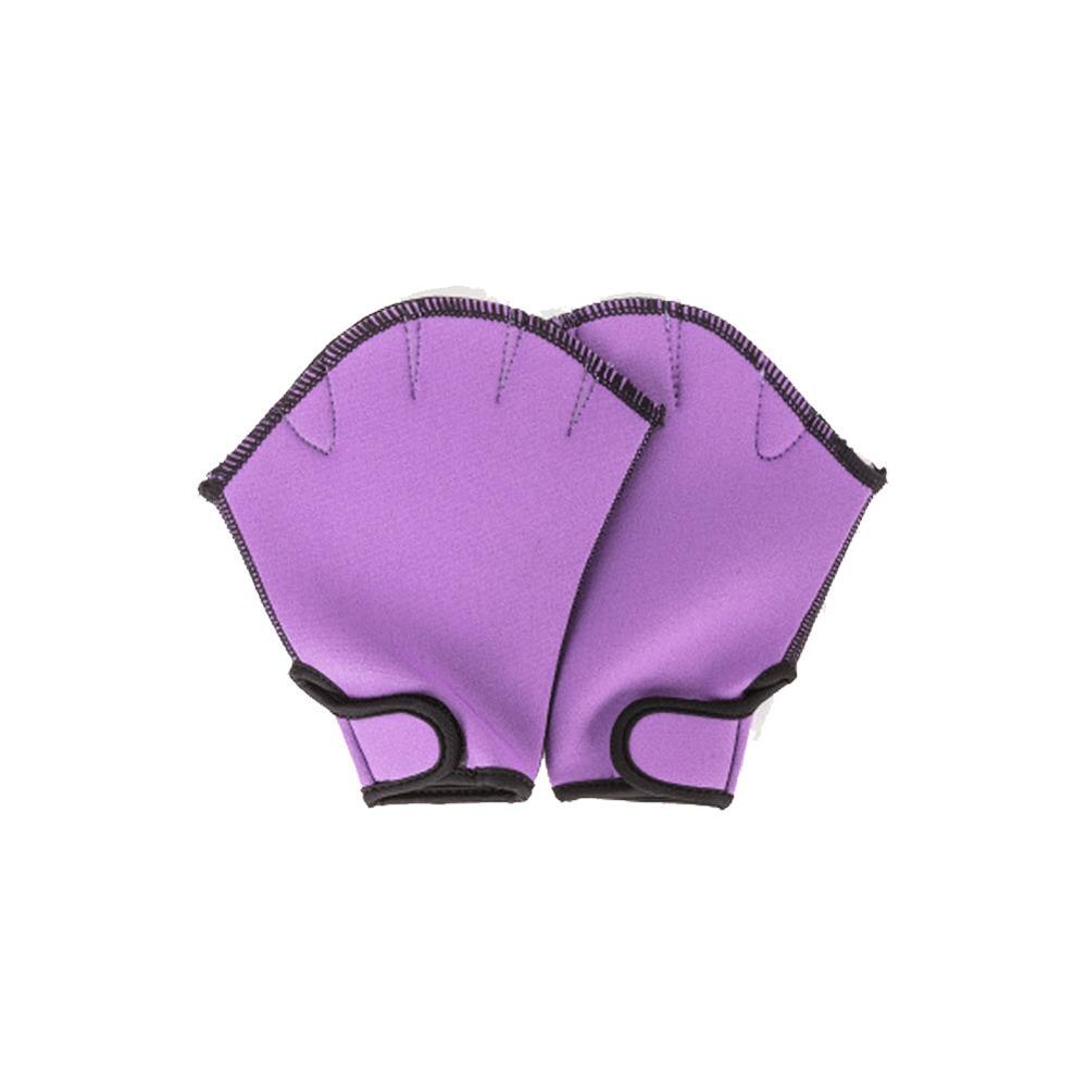 Deportes de natación guantes de remo mano de malla natación entrenamiento buceo guantes sin dedos guantes acuáticos surf agua natación guantes: Z / L