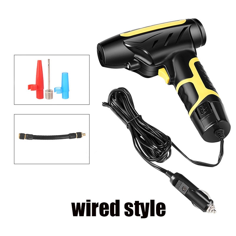 Car handheld wireless air pump smart digital display auto car air pump tire portable removable battery