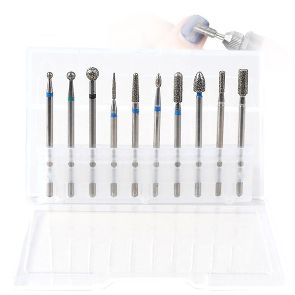 Nail Boor Heads Slijpen Set Draaien Frees Manicure Pedicure Draagbare Gereedschap Voor Exfoliërende Slijpen Polijsten Nailbits