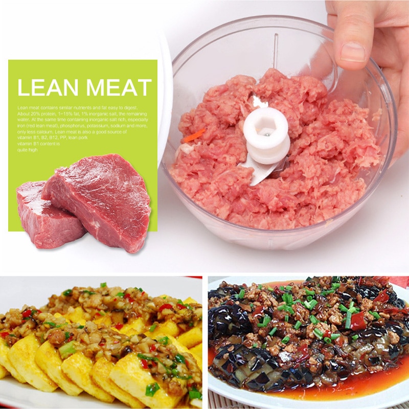 Newest Powerful Manual Meat Grinder Hand-power Food Chopper Mincer Mixer Blender to Chop Meat Fruit Vegetable Nuts Shredders