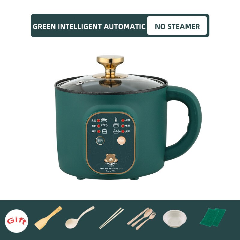 220V 1.8L Cute Mini Smart Appointment Rice Cooker Household Single Kitchen Pot Small Appliances: B / UK