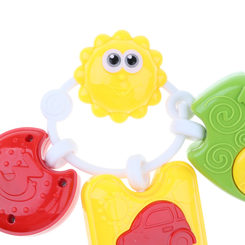 3 In Een Baby Musical Rammelaar Ring Zintuiglijke Bijtring Speelgoed Voor Baby Wieg, Kinderwagen, Wieg, kinderwagen Seat Opknoping Sound Vroege Educatief