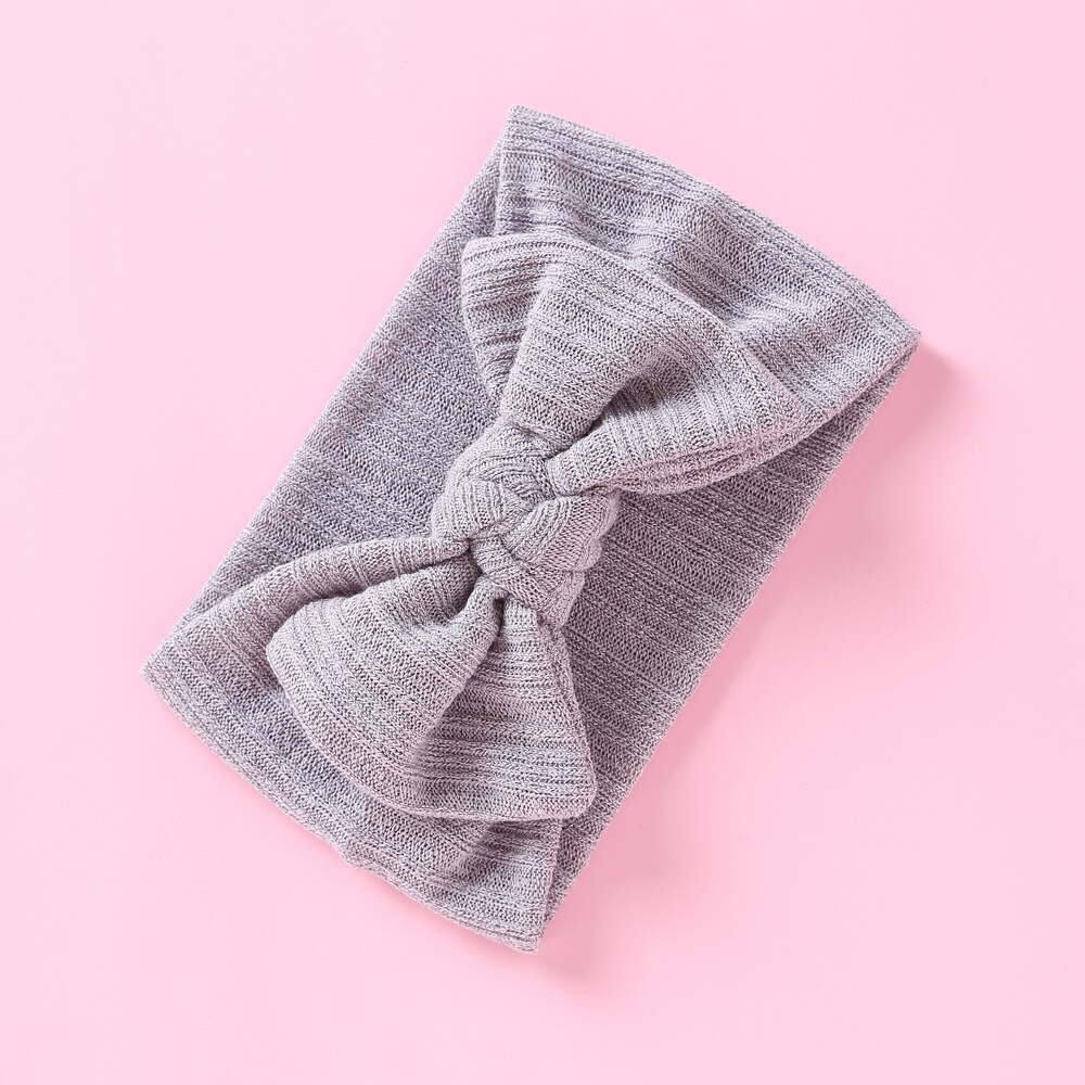 Winter Baby Hoofdband Wollen Meisjes Wide Headwrap Snoep Kleur Kinderen Oor Warmer Haarbanden Pasgeboren Tulband Zachte Hoofdbanden