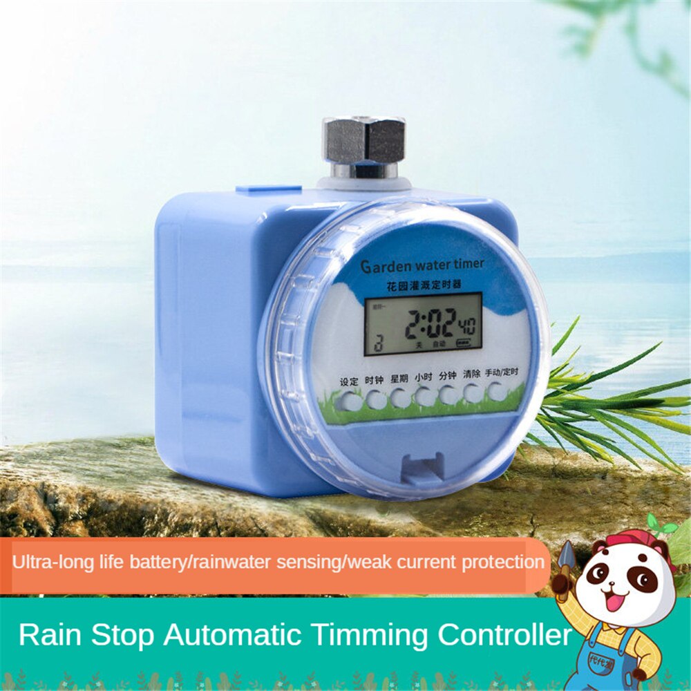 B-LIFE Digital Water Timer for Garden Yard Lawn Drip Irrigation Watering System IP68 Waterproof LCD Display Screen Controller