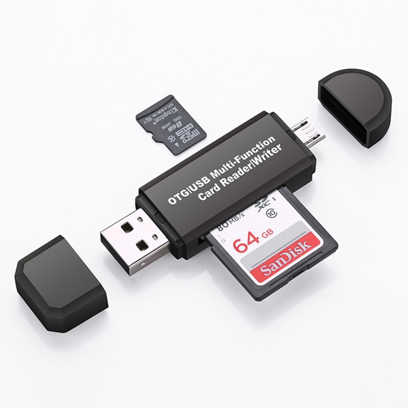 All in One Memory Card Reader MINI USB 2.0 OTG Micro SD/SDXC TF Card Reader Adapter for PC Laptop Computer