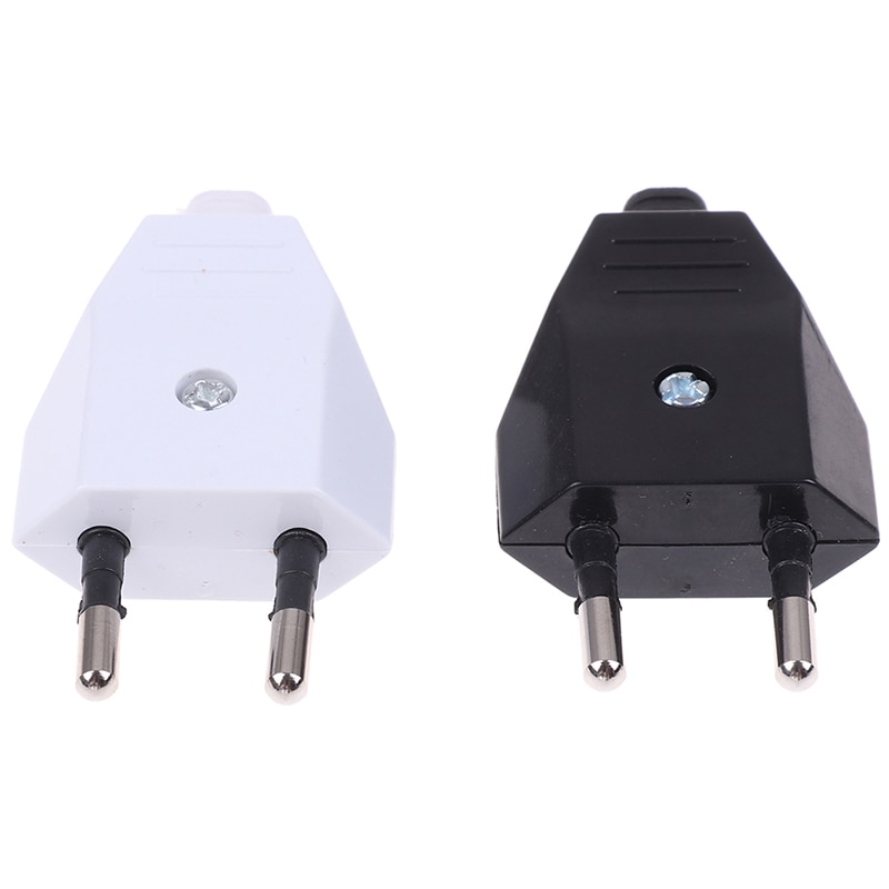 2 Pin EU Plug Male Female Electric Plug Socket European Wiring Power Extension Cord Adapter Connector Detachable