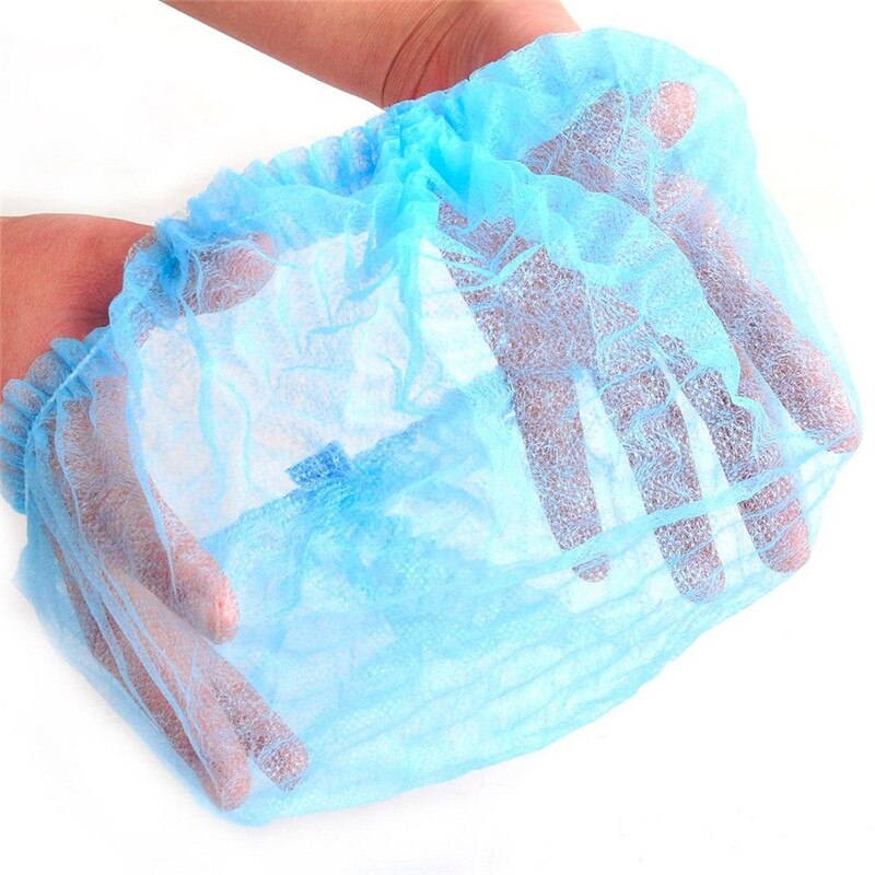 20 Pcs/Set Disposable Non-woven Hair Net Pleated Anti Dust Hat Pro Spa Hair Salon Bath Shower Caps Beauty Accessories