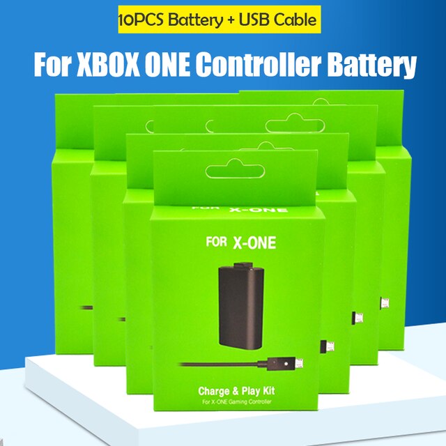 1-10PCS Rechargeable Battery Pack With 2.75m USB Charging Cable For Xbox One ONES/X Wireless Game Controller Replacement Battery: 10PCS