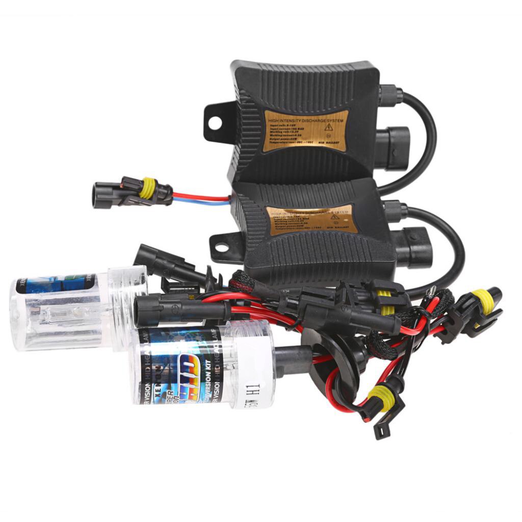 Kit HID de faro delantero de xenón H1 8000K 55W DC 12V con balastos de reemplazo