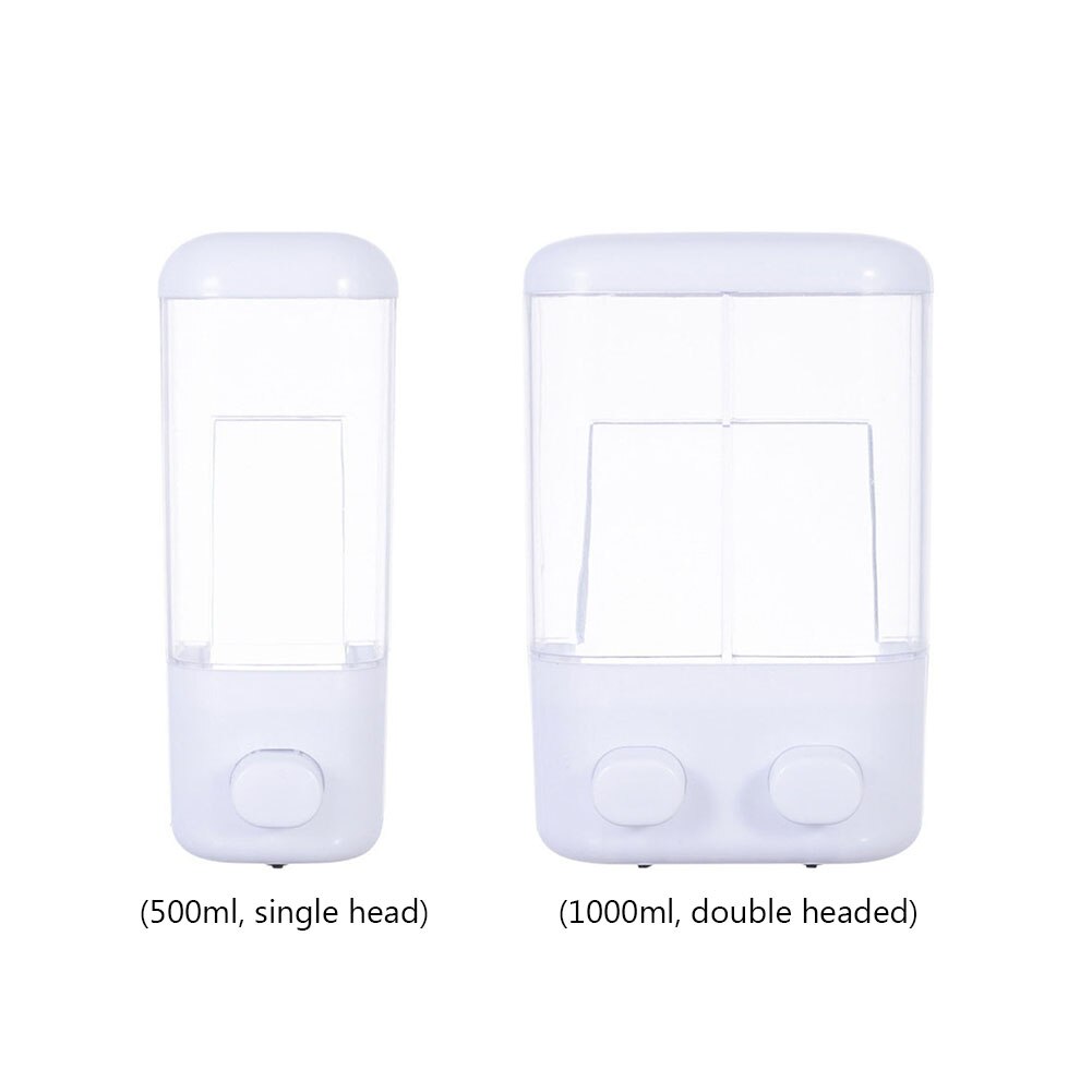 500ML Liquid Soap Dispensers Bathroom Wall Mount Shower Shampoo bottle Lotion Container Holder Non Perforated Hotel Toliet