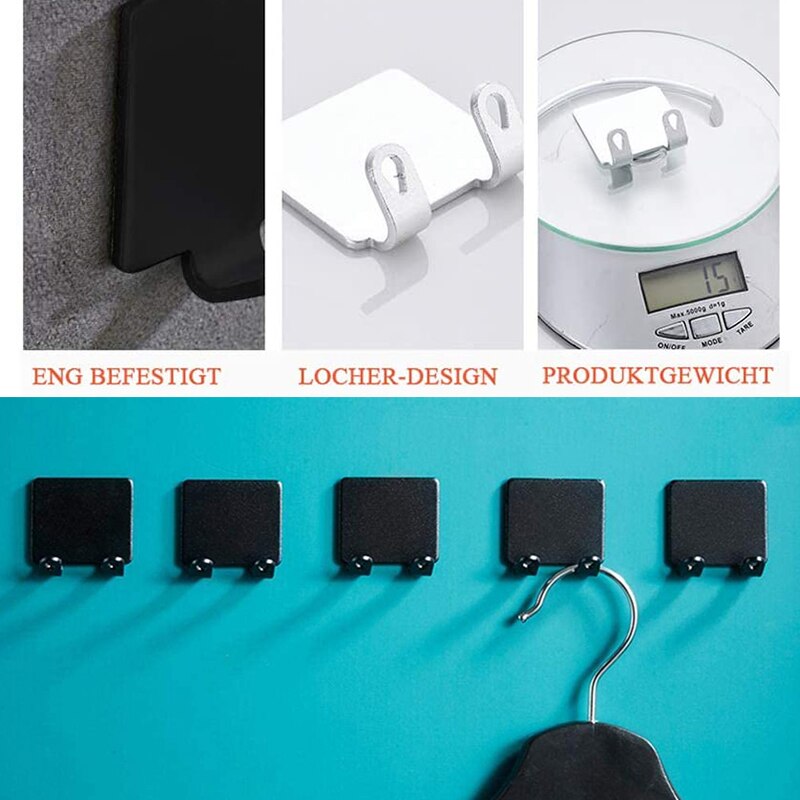 5Pcs/Set Wall-mounted Aluminum Razor Holder Home Storage Hook Men Shaving Shaver Shelf Bathroom Accessories