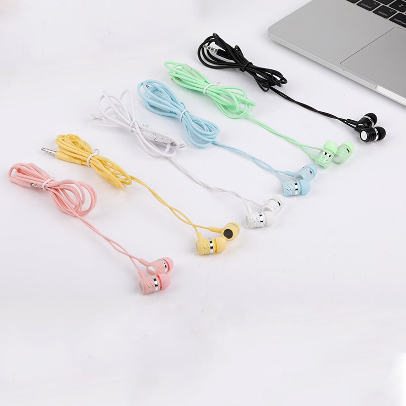 In-ear Earphone Wired Headset with Mic 3.5mm Jack Aux Wired Headphone for Cell Phone MP3 MP4