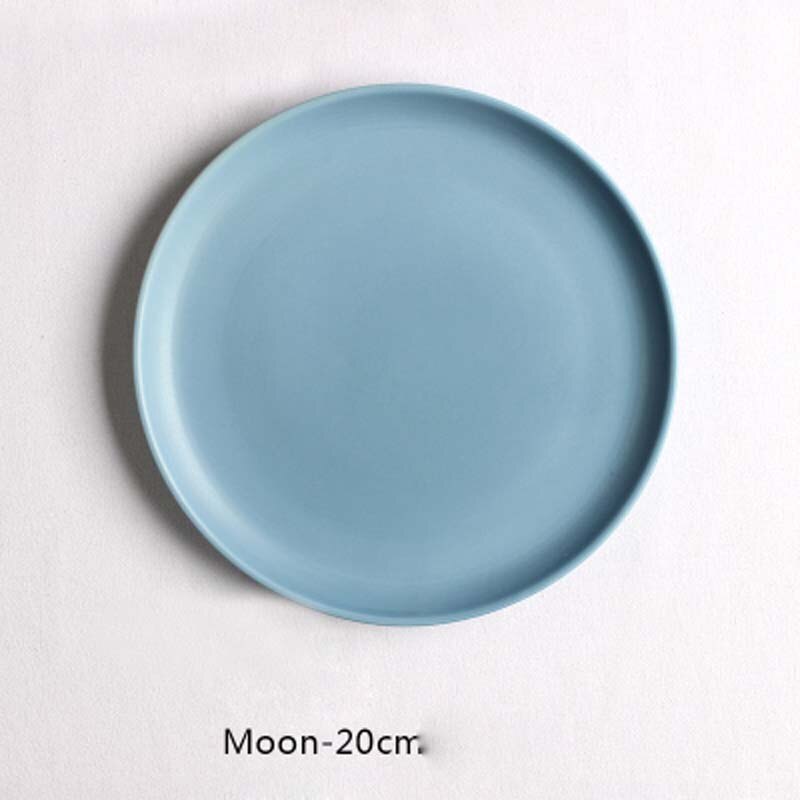 Nordic setting plate tableware Western plate simple straw hat plate pasta plate Western-style dessert plate personality: l
