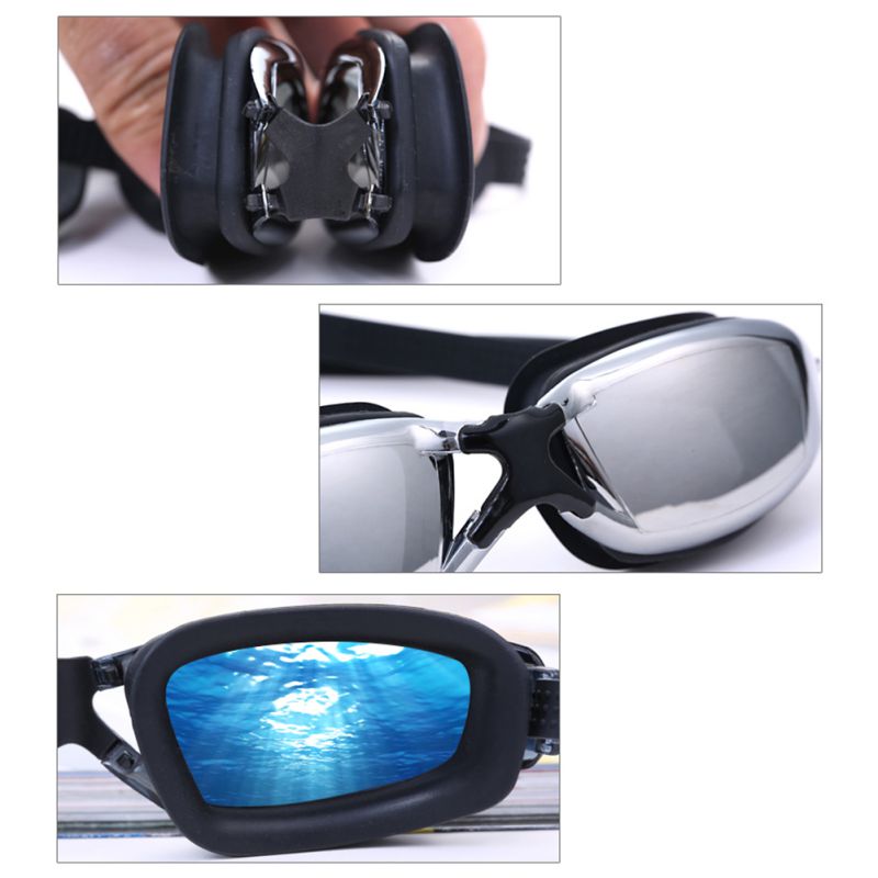 Anti-condens zwembril zwembril verstelbare uv-bescherming voor kinderen/kinderen zwembril voor volwassenen bril