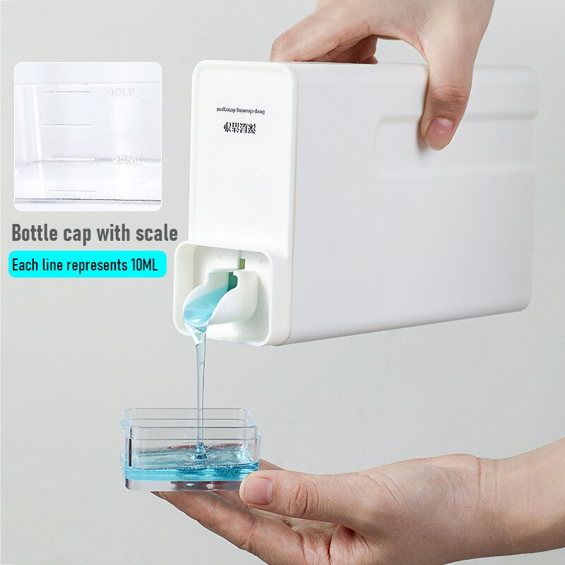 1000ml Laundry Detergent Empty Bottles Large Capacity Softener Storage Bottle Reusable Refillable Washroom Organizer