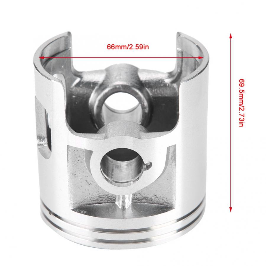 Juego de montaje de pistón de 6 uds, junta con pasador de anillo de pistón de motocicleta, conjunto de montaje para Yamaha DT175 YT175STD, montaje de pistón del motor