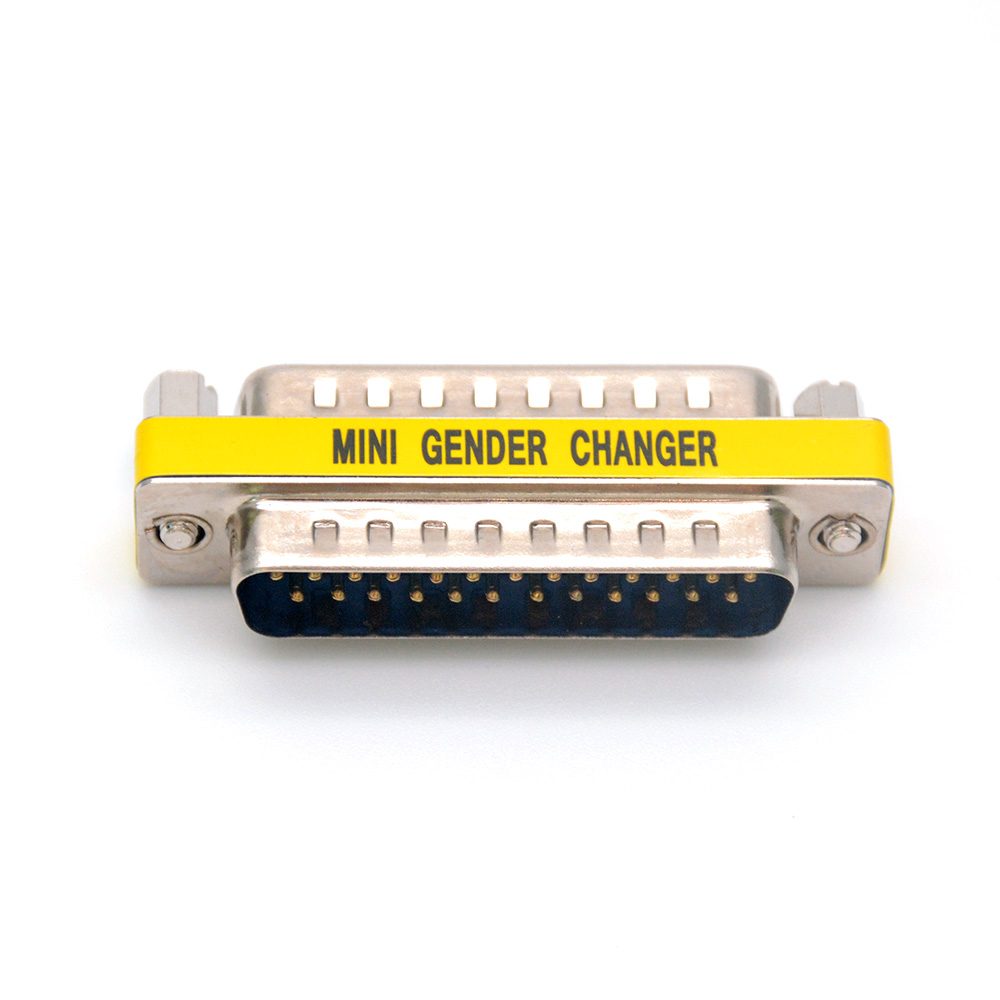 5 Coppie Connettori D-SUB DB25 Maschio/femmina – Passo 2,54mm Per Cavo Piatto, ICC Crimp, In Metallo - 3