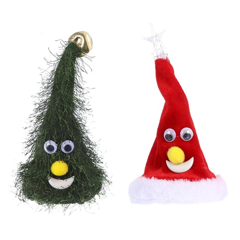 2 Stuks Grappige Sway Kerst Speelgoed Mooie Elektrische Cartoon Speelgoed (Zonder Batterij)