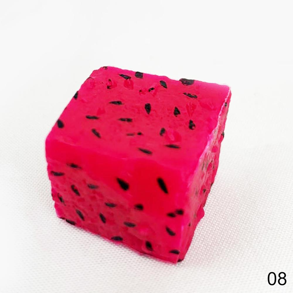 2pcs Photography Props Simulation Fruit Slices &amp; Artificial Ice Cubes for Studio Photo Desktop Shooting Decoration Accessories