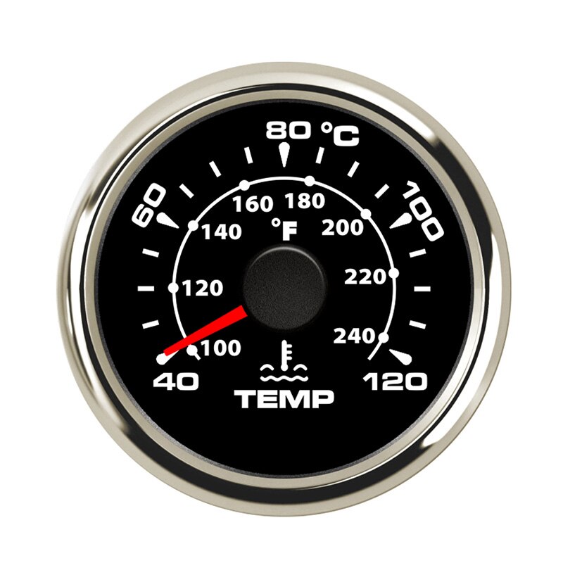 Digital Temperature Gauge For Car Thermometer 52 MM round mini Water temp Meter Indicator Car Boat With Back light Turbo Boost