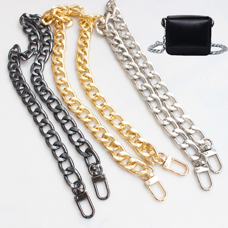 Metal Purse Chain Strap Vervanging Solid Chain Handtas Schoudertas 13.55Mm Breed Diy Ketting Accessoires Goud/Zilver/gun Zwart