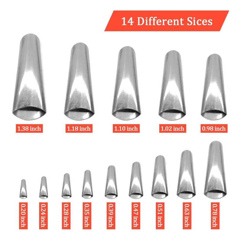 14Pcs Kalefateren Nozzle Perfecte Breeuwen Finisher Kit Herbruikbare Breeuwen Afwerking Gereedschap Voor Caulking