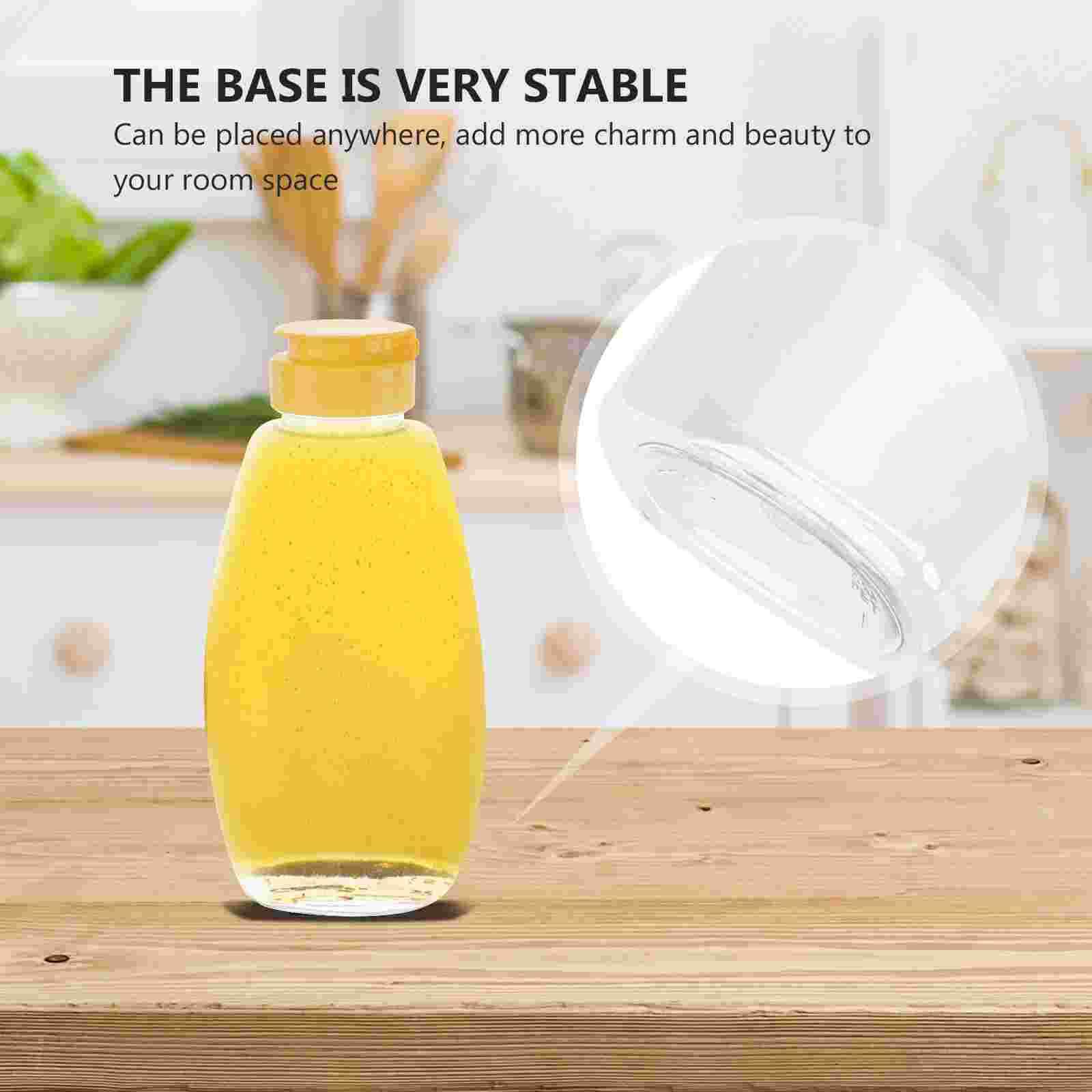 4pz trasparente plastica miele bottiglia cibo confezione bottiglia miele barattolo con coperchio miele bottiglia marmellata contenitore per casa (500g