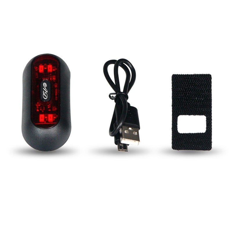 Motorcykelhjälm nattlampa led cykelremsa säkerhetssignal varningsljus universal led motorcykelhjälm bakljus: C