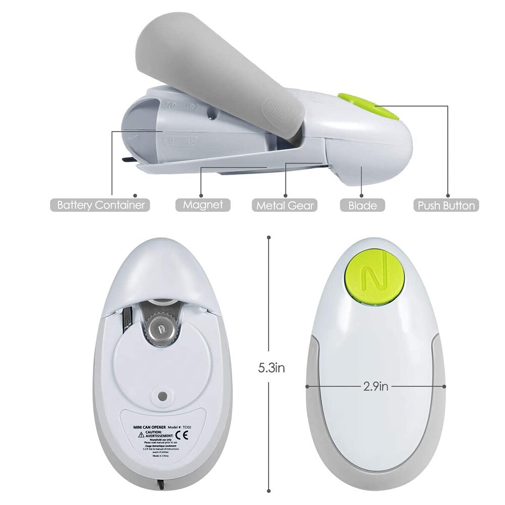 Electric Can Opener Restaurant Can Opener Tool Automatic Can Tin Opener One Touch Kitchen Can Tool Convenient