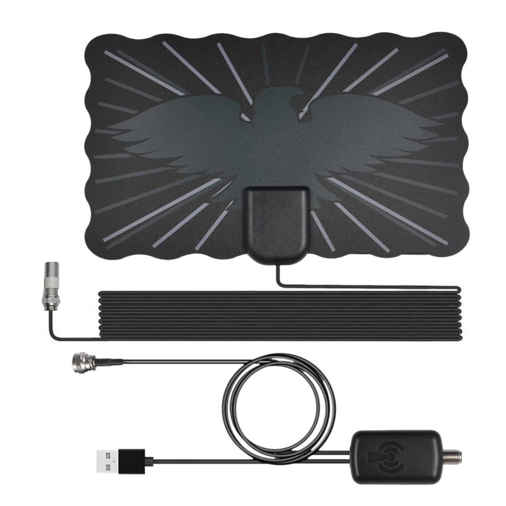 Reliable Thin Wide Compatibility 2000 Miles Easy Setup Digital Antenna for Indoor Digital Antenna Digital TV Antenna