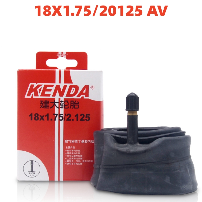 Kenda Fietsbuizen 18X25/1.5 Av Fv Ventiel Bmx Vouwfiets Bandenbuis: Donkergrijs