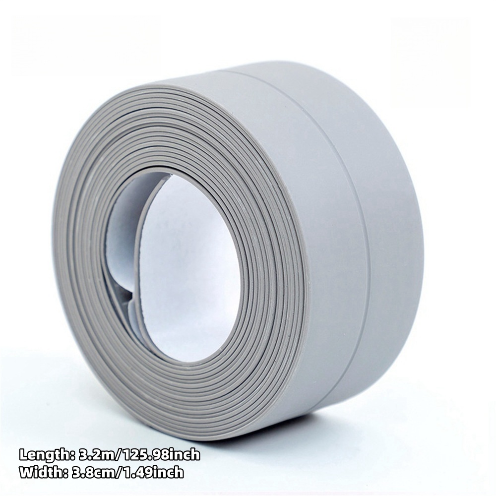 Waterproof Self Adhesive PVC Sealant Tape for Bathtub Toilet Sink Countertop Shower Tile Bathroom Kitchen Leak Proof Durable Cau: green