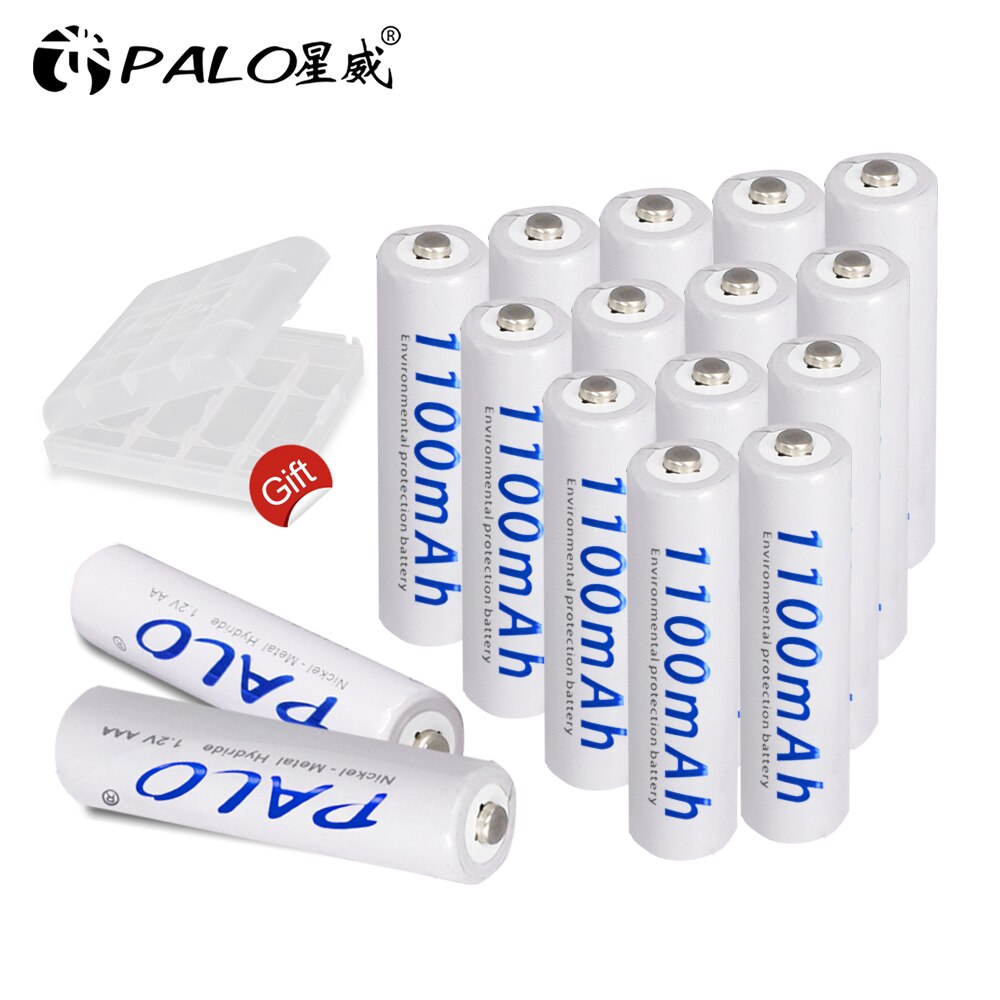 2-16pcs AAA 1100mAh NI-MH rechargeable AAA battery AAA 3A ni mh nimh 1.2V 1.2volt original high capacity current batteries