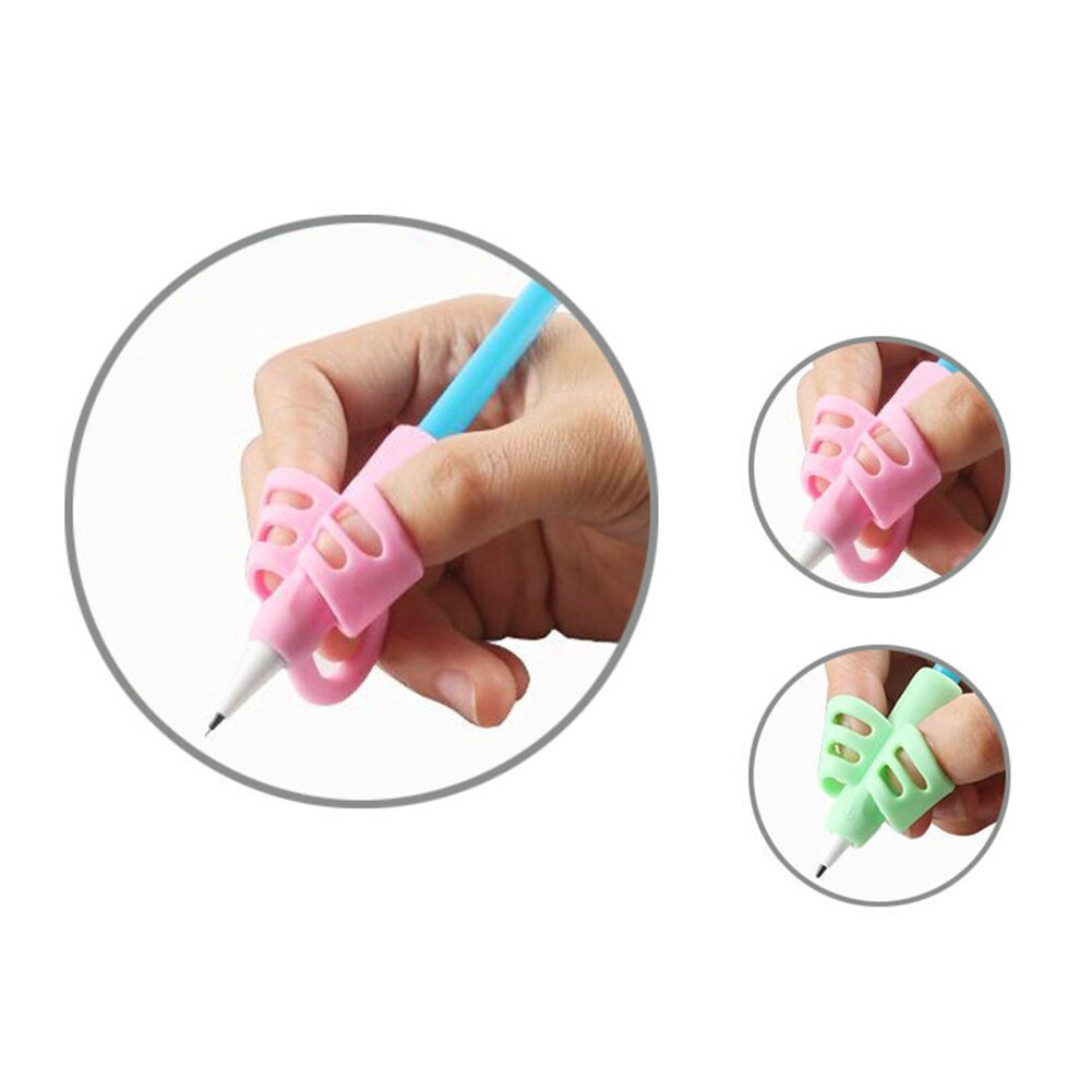 Finger Pen Pencil Holder Help Learn Hold Grip Silicone Writing Tool