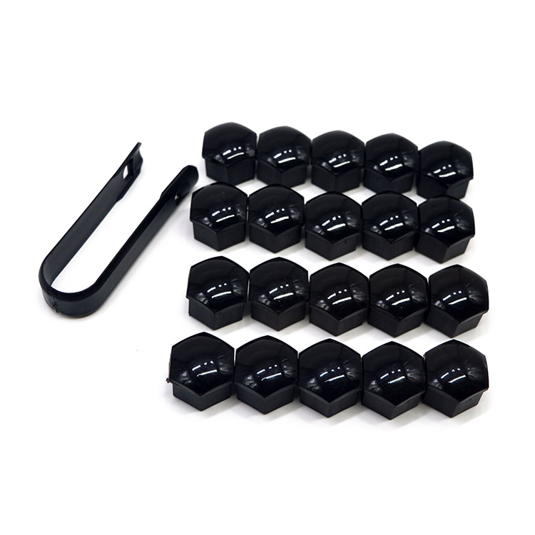 20 Pcs Car Wheel Stud Nut Bolt Covers Cap Remover Tool Key Tweezers Removal Dismantle Tool Fits For Universal Car Auto
