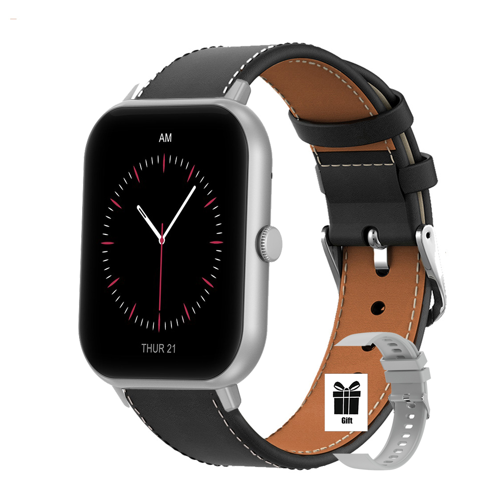 Nowe luksusowe smartwatchi mężczyźni pełny ekran połączenie Bluetooth prezent walentynkowy budzik niestandardowe zdjęcie zegarek śledzący zdrowie kobiety 2025: FIOLETOWY