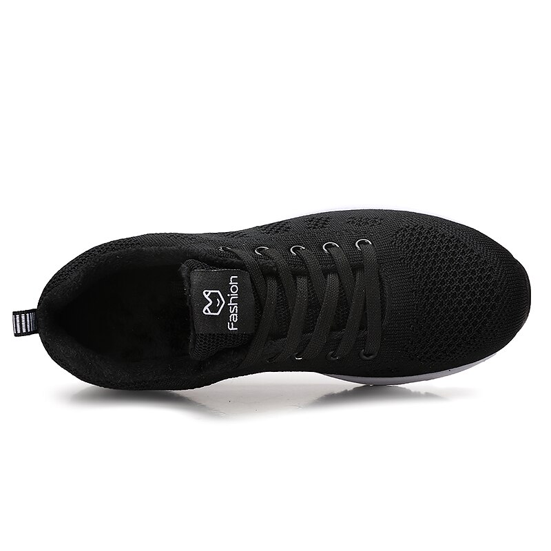 Kvinder lejligheder fritidssko dame sko kvinde snøre mesh letvægts åndbare kvindelige sneakers sko kvinder