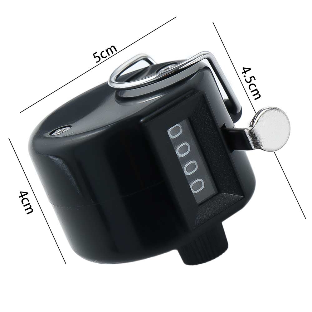 4 Digit Number Mini Hand Held Tally Counter Digital Golf Clicker Manual Training Counting Max 9999 Counter Measurement Tools
