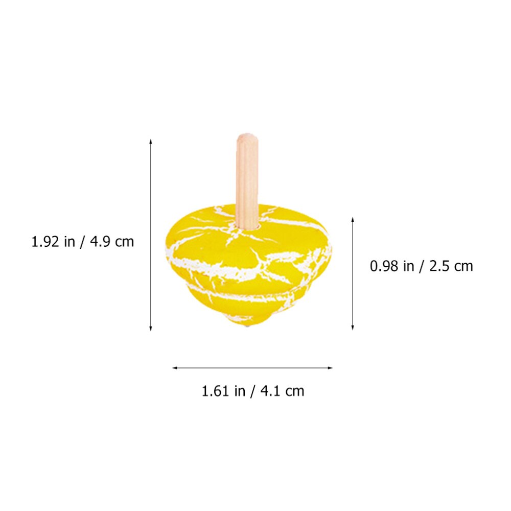 1Pc Spinning Top Speelgoed Rotatie Gyro Speelgoed Houten Peg-Top Recreatie Speelbal Voor Kids Familie