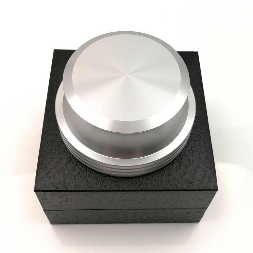 Rekord Gewicht Plattenspieler Vinyl Klemme LP Rabatt Stabilisator in Silber beenden